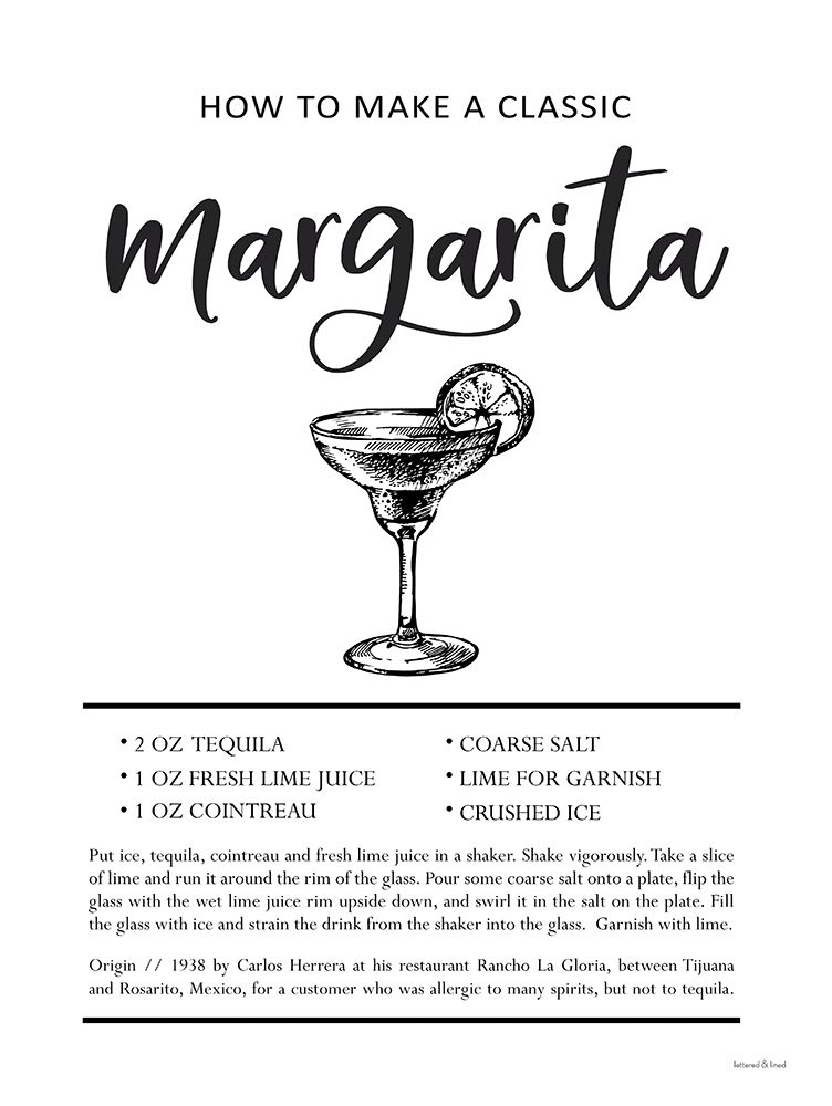 Margarita art print by Lettered And Lined for $57.95 CAD