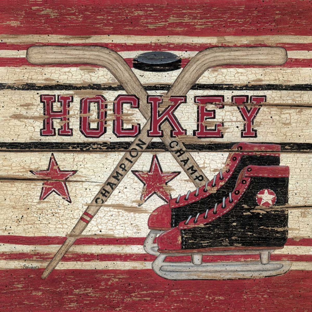 Hockey art print by Linda Spivey for $57.95 CAD