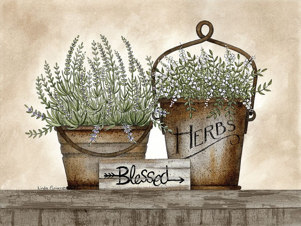 Blessed Herbs art print by Linda Spivey for $57.95 CAD