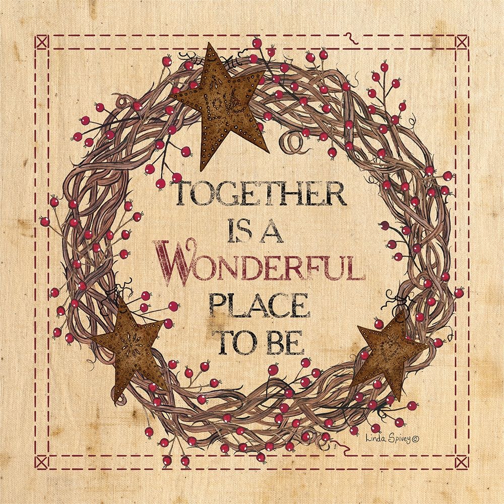 Together is a Wonderful Place to Be art print by Linda Spivey for $57.95 CAD
