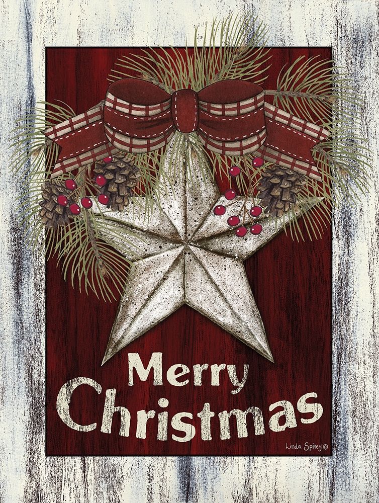 Christmas Barn Star art print by Linda Spivey for $57.95 CAD