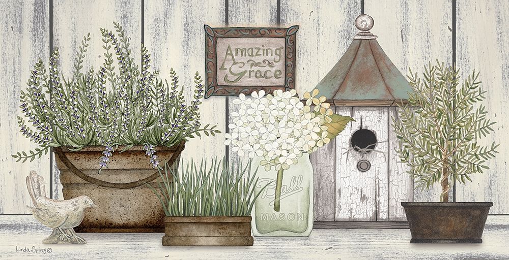 Collection of Herbs art print by Linda Spivey for $57.95 CAD