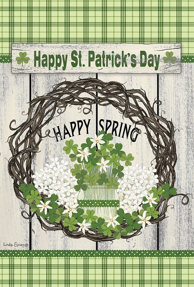 Happy St. Patricks Day art print by Linda Spivey for $57.95 CAD