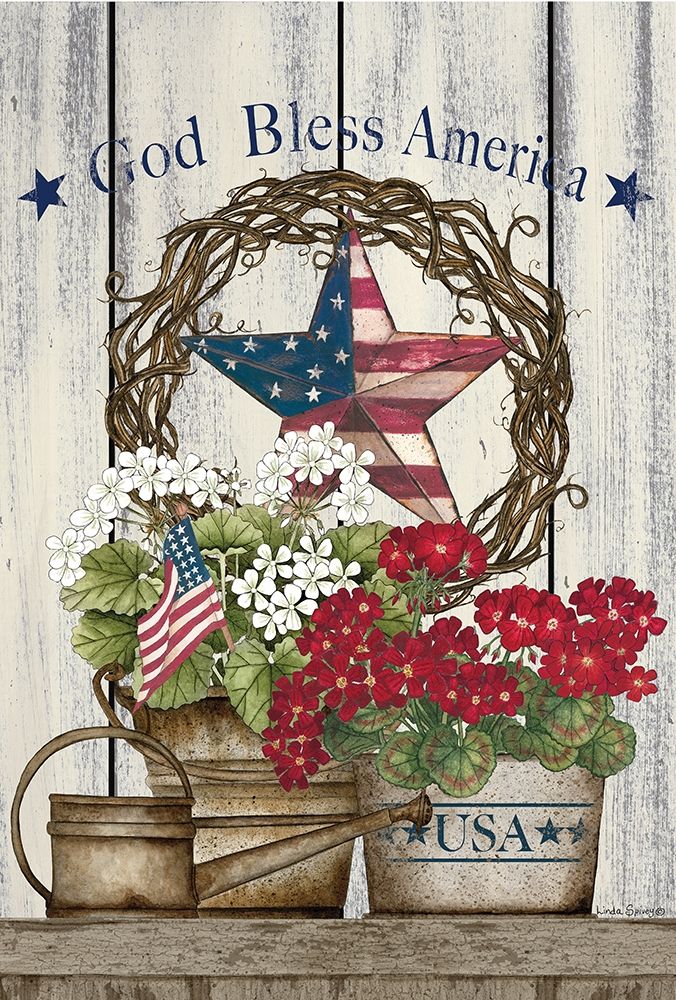 God Bless America Still Life art print by Linda Spivey for $57.95 CAD