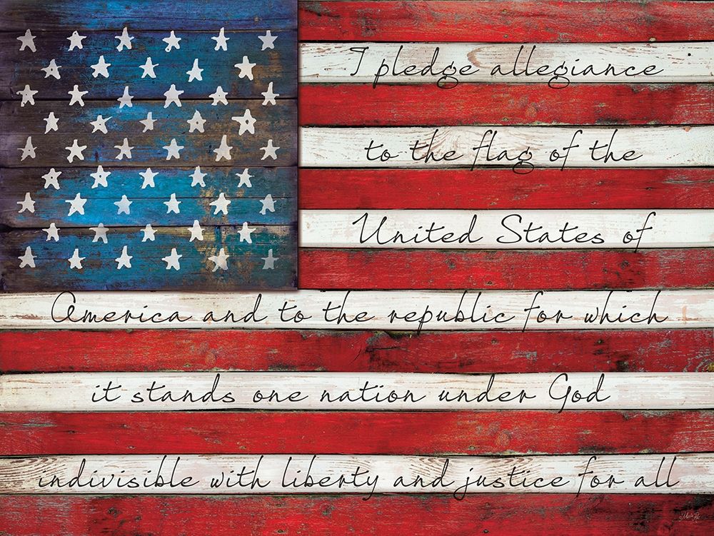 Pledge of Allegiance art print by Marla Rae for $57.95 CAD