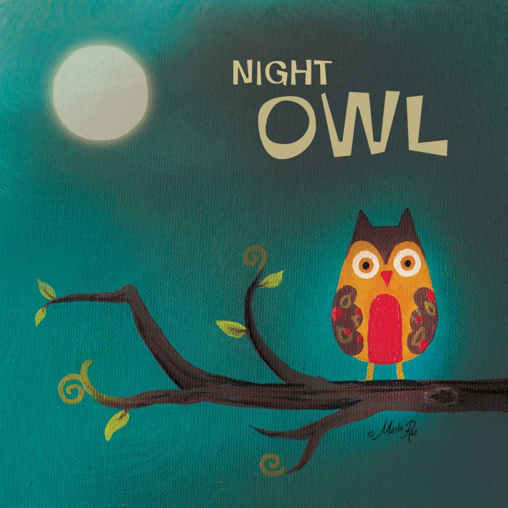 Night Owl I art print by Marla Rae for $57.95 CAD