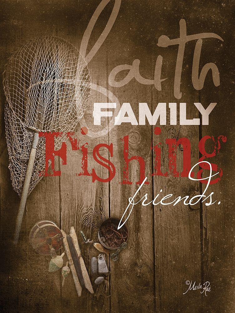 Faith Family Fishing art print by Marla Rae for $57.95 CAD