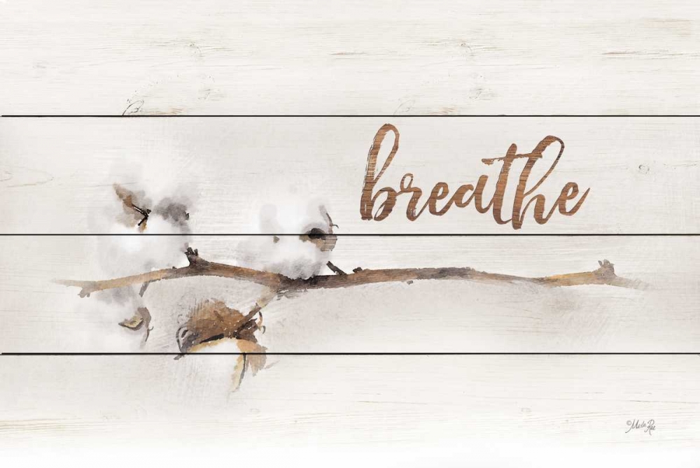 Cotton Stems - Breathe art print by Marla Rae for $57.95 CAD