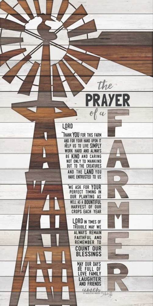 The Prayer of a Farmer art print by Marla Rae for $57.95 CAD