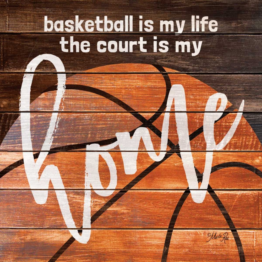 Basketball Home art print by Marla Rae for $57.95 CAD