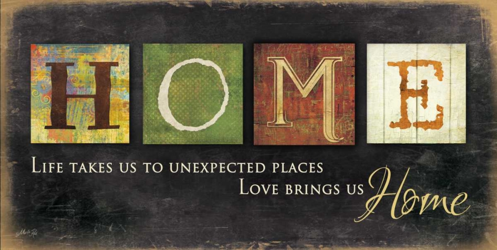 Home - Love Brings Us art print by Marla Rae for $57.95 CAD