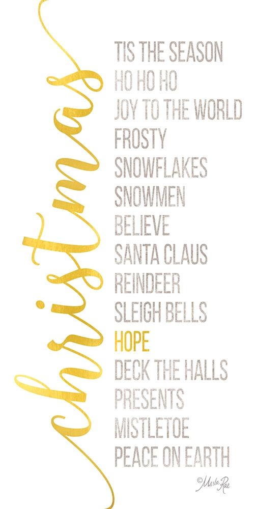 Christmas Sentiments art print by Marla Rae for $57.95 CAD