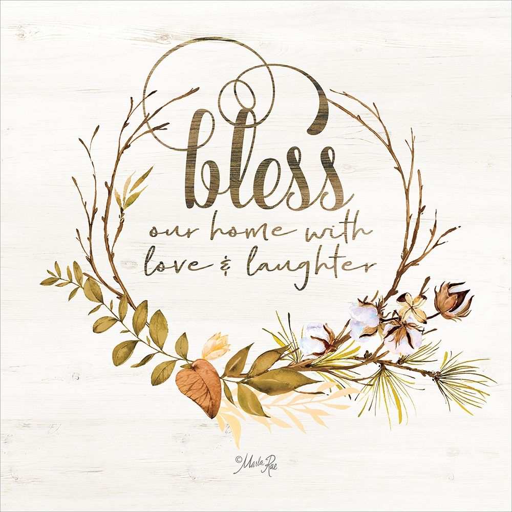 Bless Our Home Fall Foliage art print by Marla Rae for $57.95 CAD