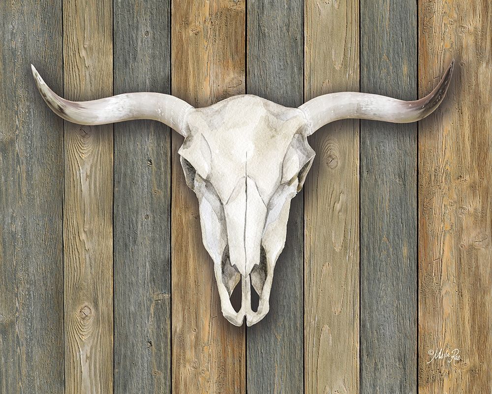 Cow Skull II art print by Marla Rae for $57.95 CAD
