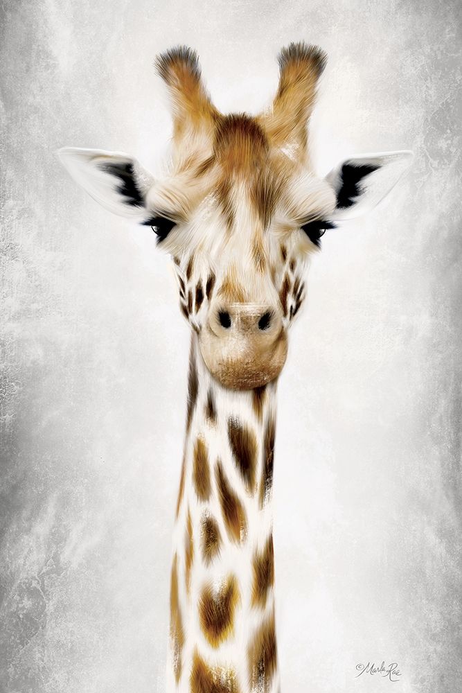 Geri the Giraffe Up Close art print by Marla Rae for $57.95 CAD