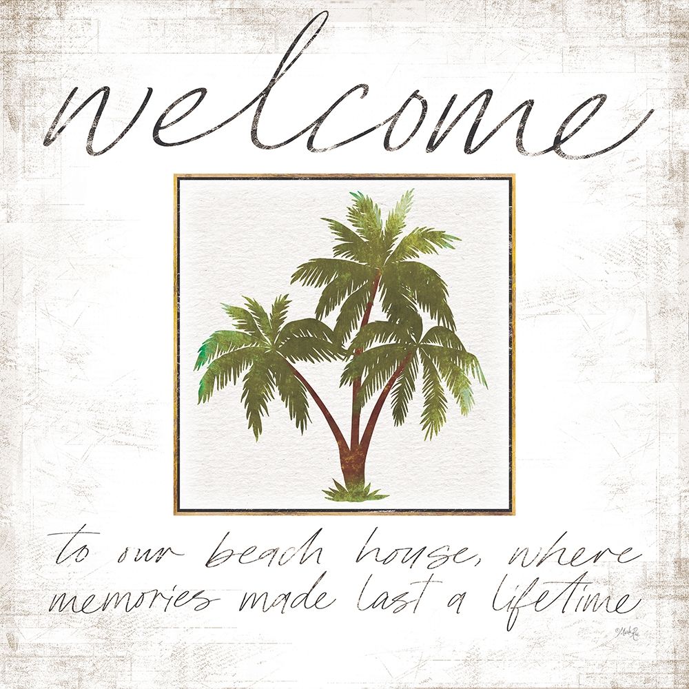 Welcome Palm Trees art print by Marla Rae for $57.95 CAD