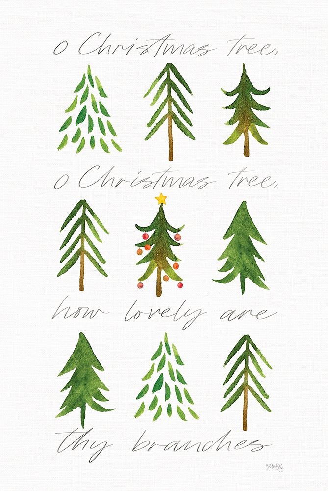 O Christmas Tree    art print by Marla Rae for $57.95 CAD