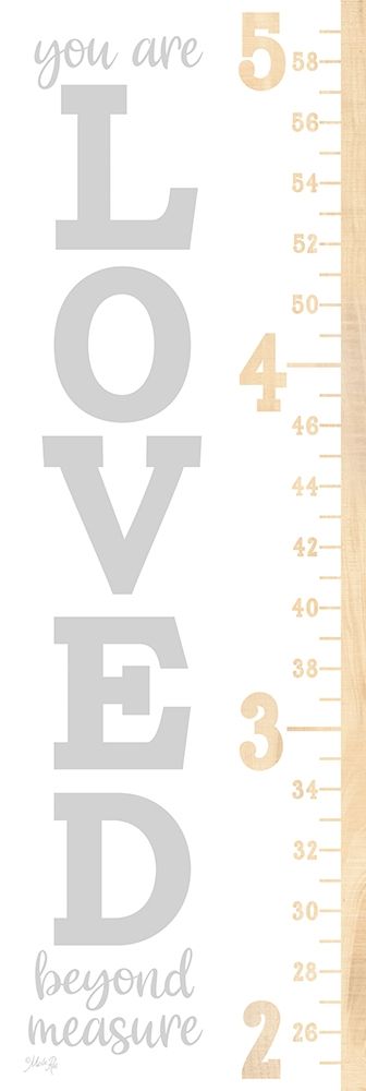 Loved Beyond Measure Growth Chart  art print by Marla Rae for $57.95 CAD