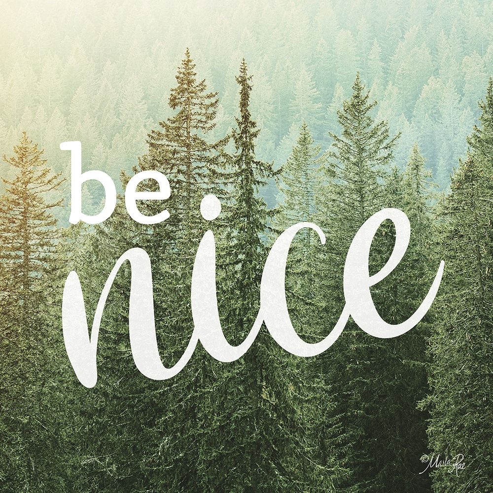 Be Nice art print by Marla Rae for $57.95 CAD