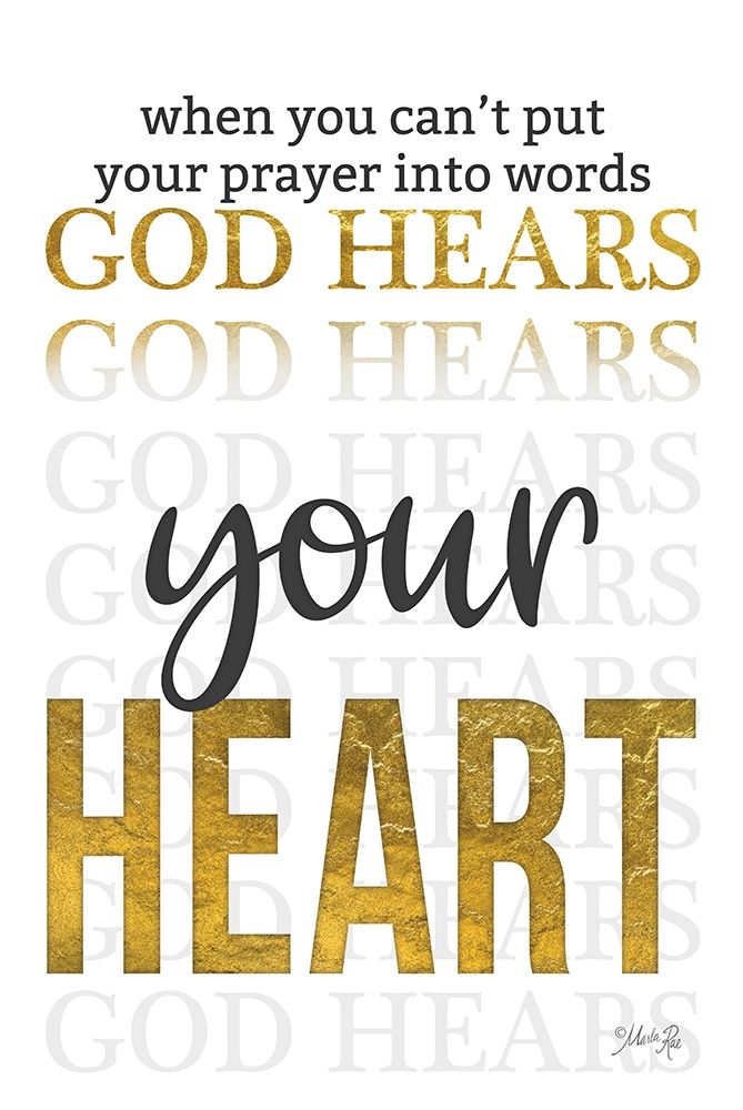God Hears Your Heart art print by Marla Rae for $57.95 CAD