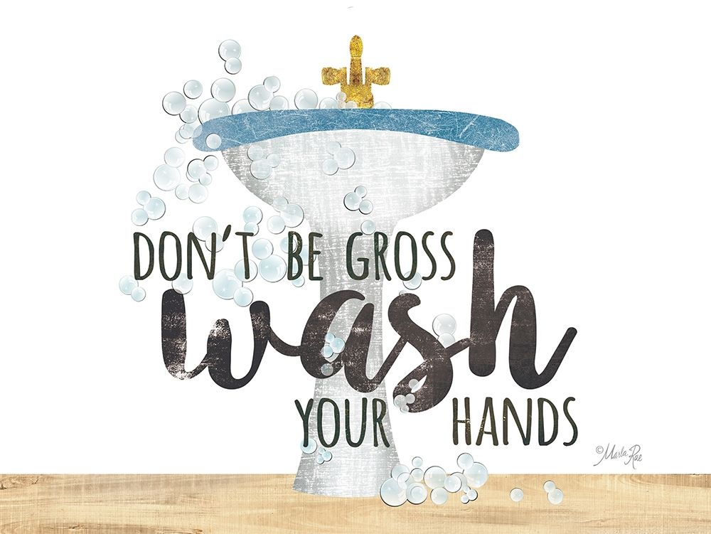 Wash Your Hands Sink art print by Marla Rae for $57.95 CAD
