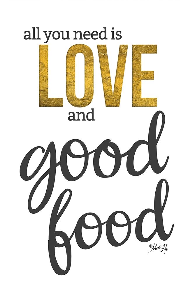 Love and Good Food art print by Marla Rae for $57.95 CAD