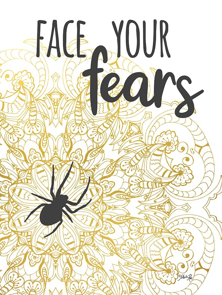 Face Your Fears Spider art print by Marla Rae for $57.95 CAD