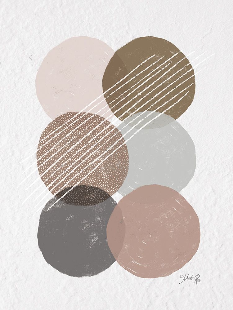 Circle Stack Abstract art print by Marla Rae for $57.95 CAD