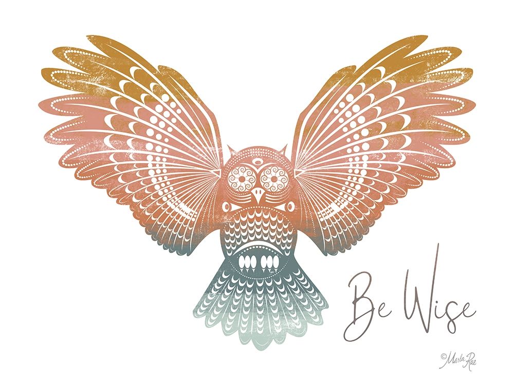 Be Wise Owl art print by Marla Rae for $57.95 CAD