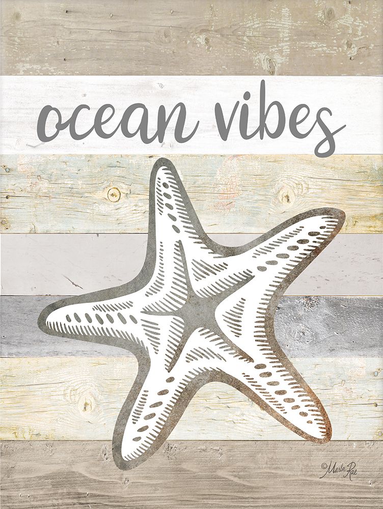 Ocean Vibes Starfish art print by Marla Rae for $57.95 CAD