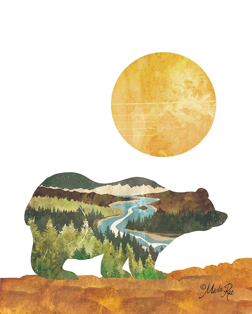 Forest Bear art print by Marla Rae for $57.95 CAD
