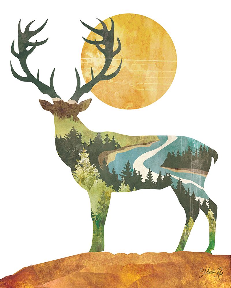 Forest Deer art print by Marla Rae for $57.95 CAD