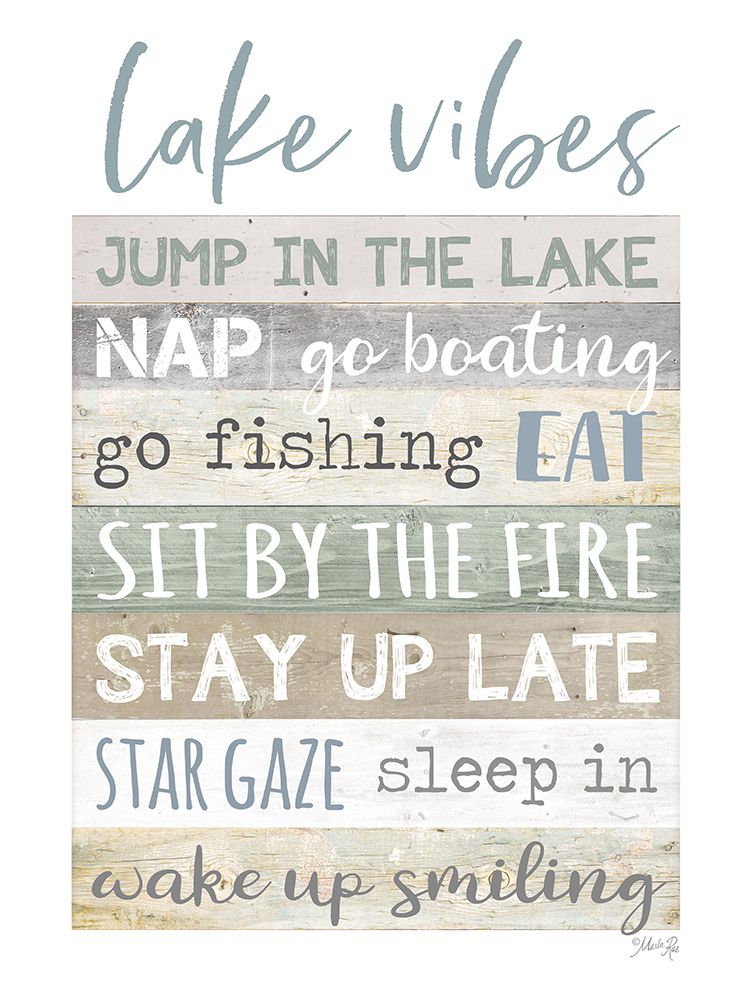 Lake Vibes art print by Marla Rae for $57.95 CAD