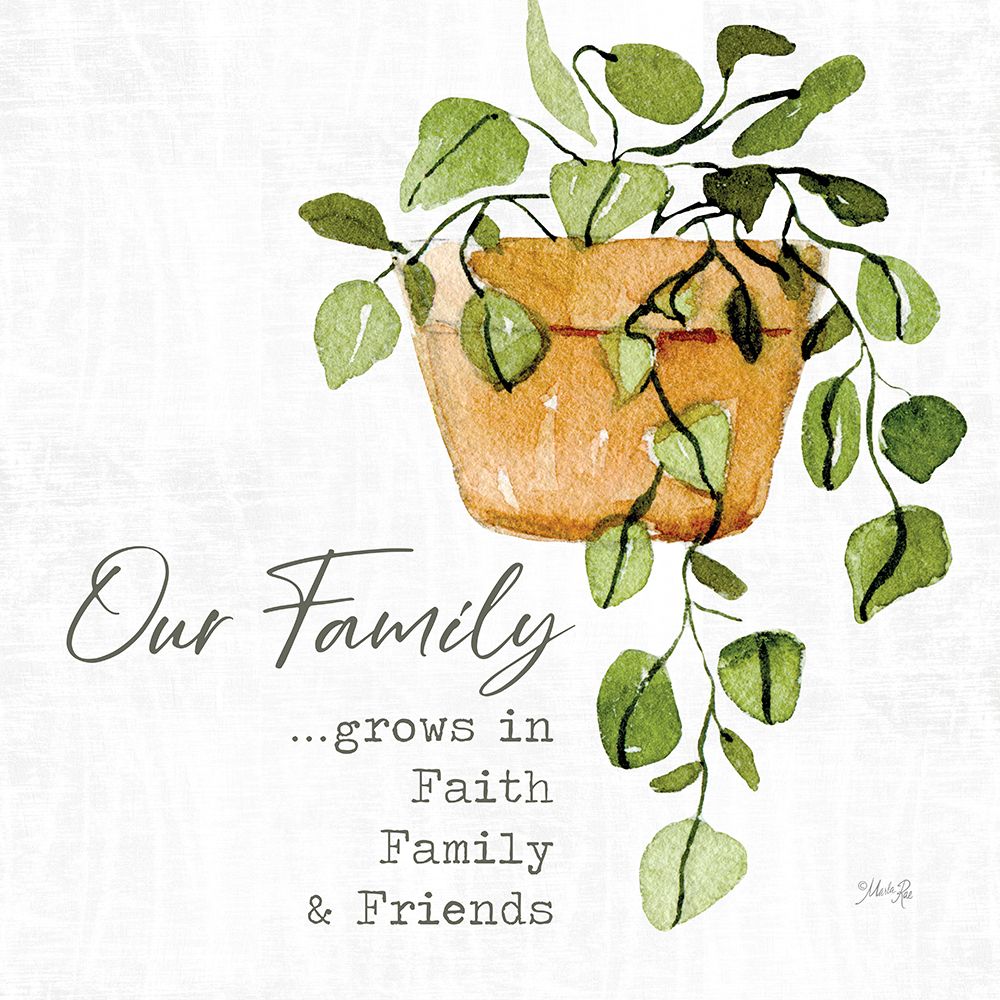 Our Family art print by Marla Rae for $57.95 CAD