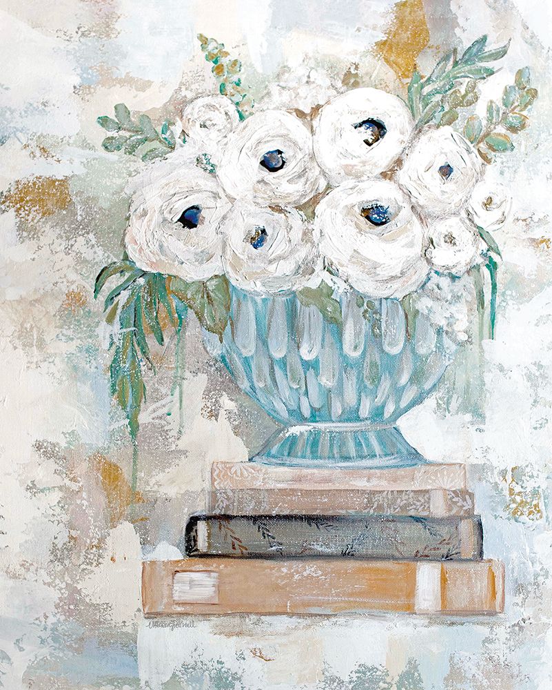Flowers in the Library art print by Mackenzie Kissell for $57.95 CAD