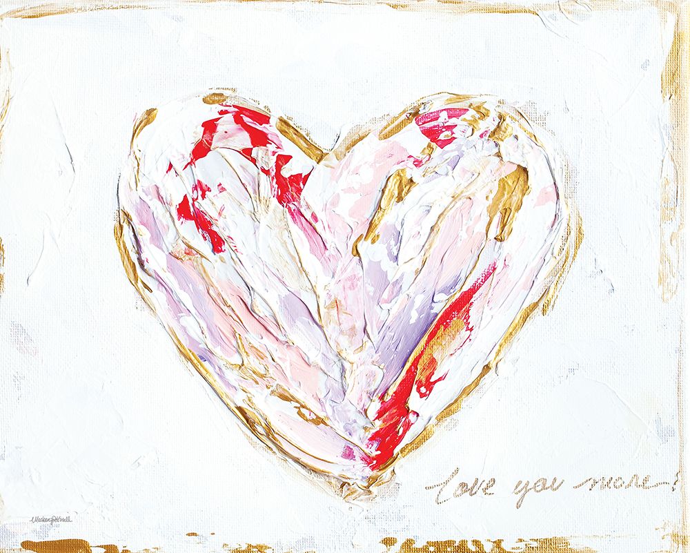 Love You More Heart I art print by Mackenzie Kissell for $57.95 CAD