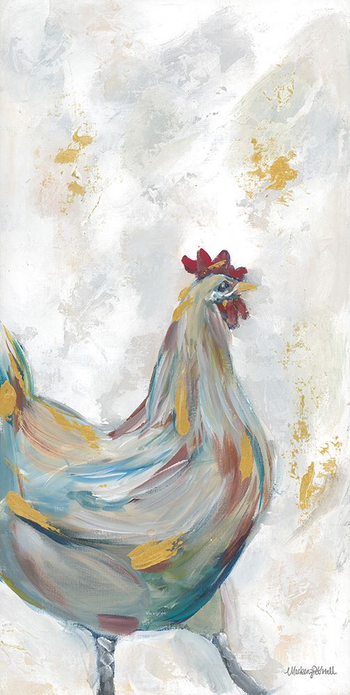 Jewel Toned Hen art print by Mackenzie Kissell for $57.95 CAD