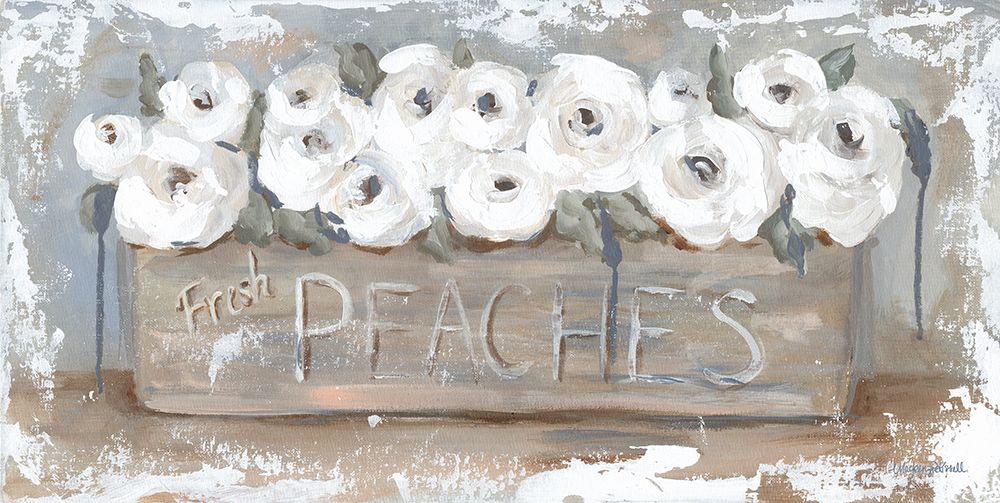 Peach Box Florals art print by Mackenzie Kissell for $57.95 CAD
