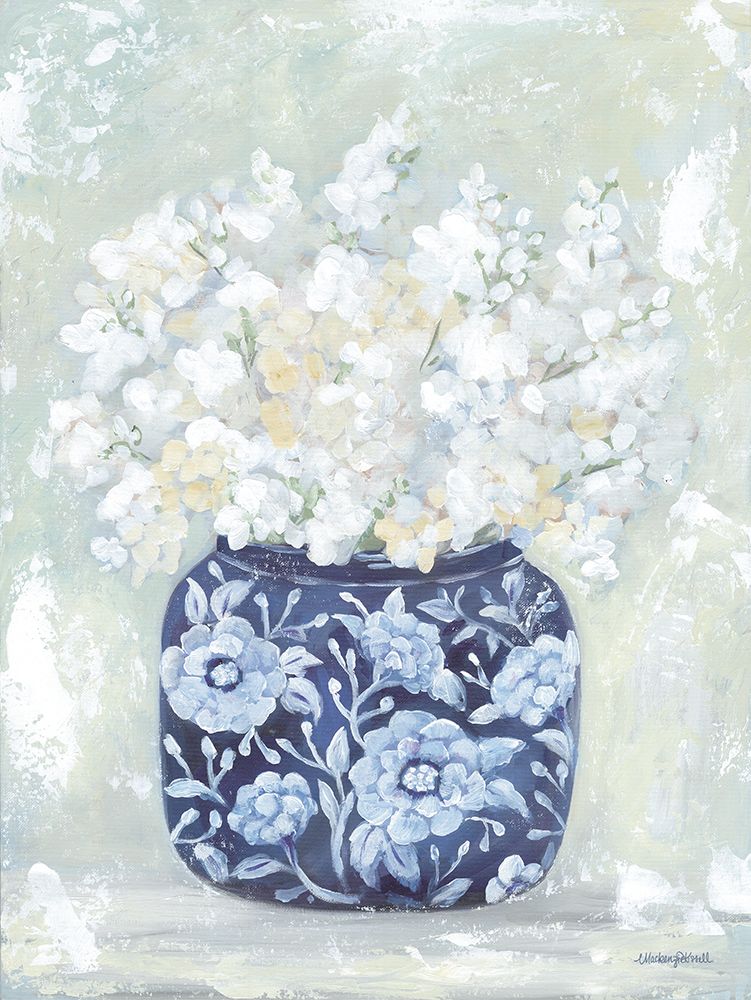 Pretty Petals in Blue art print by Mackenzie Kissell for $57.95 CAD