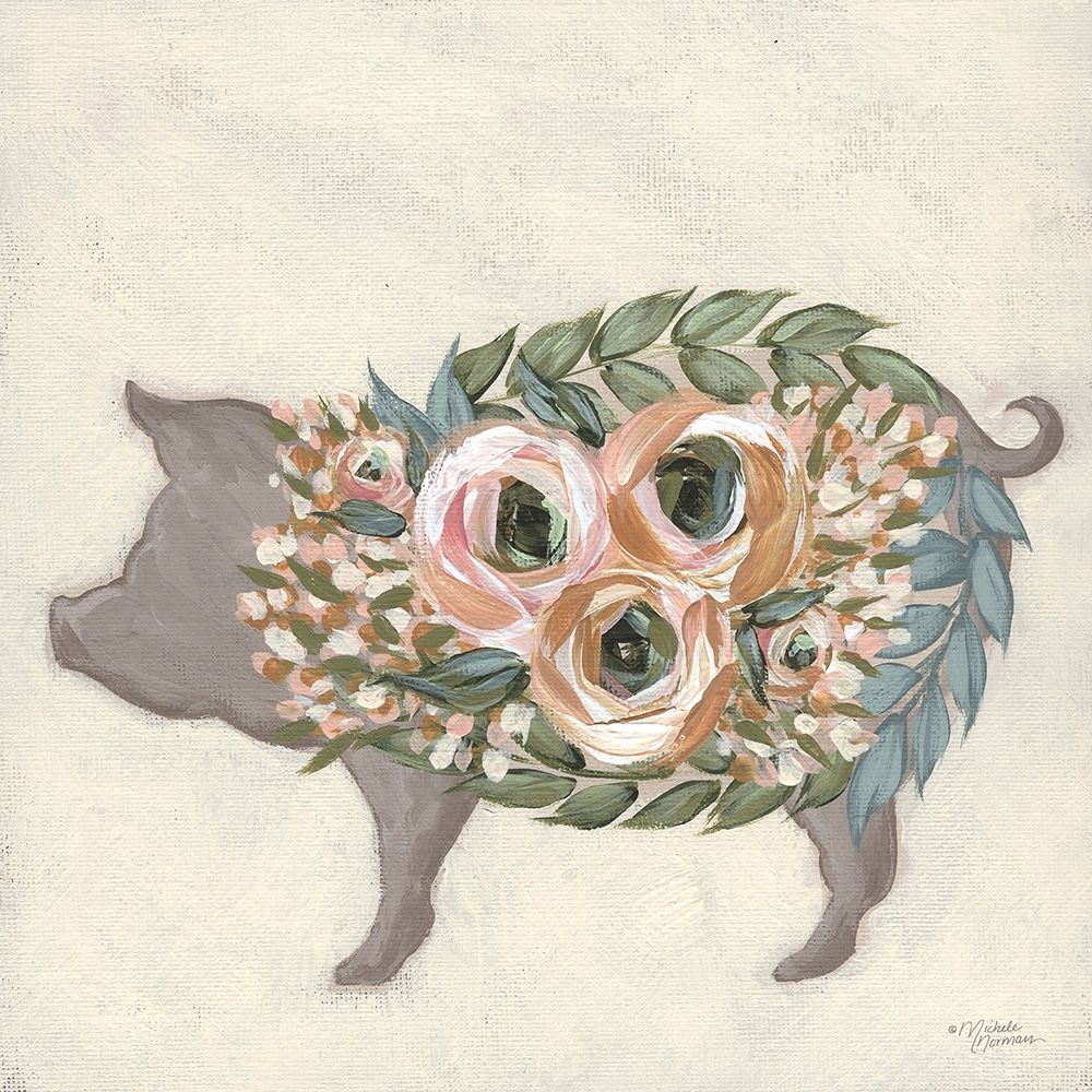 Alice the Pig     art print by Michele Norman for $57.95 CAD
