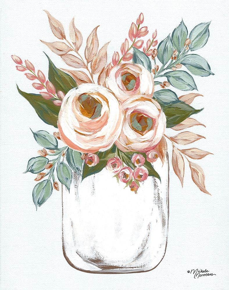 Floral Jar     art print by Lisa Morales for $57.95 CAD