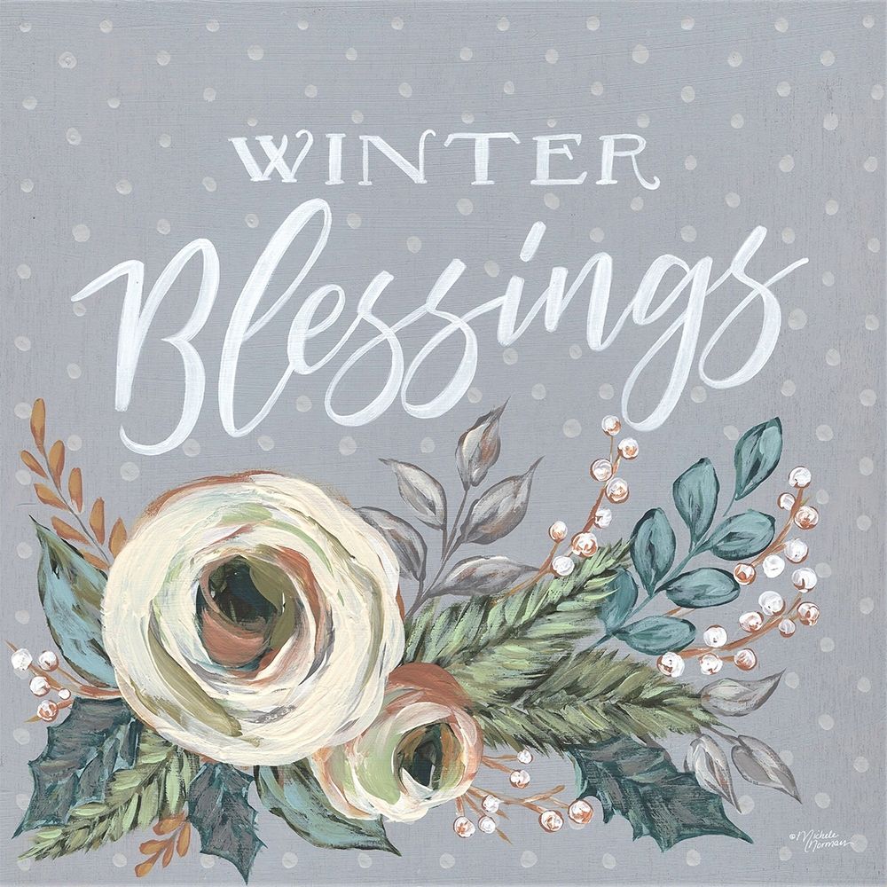 Winter Blessings art print by Michele Norman for $57.95 CAD