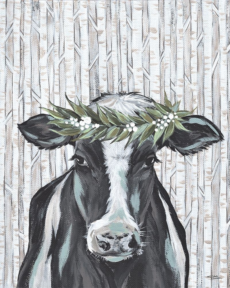 Wanda the Winter Holstein art print by Michele Norman for $57.95 CAD