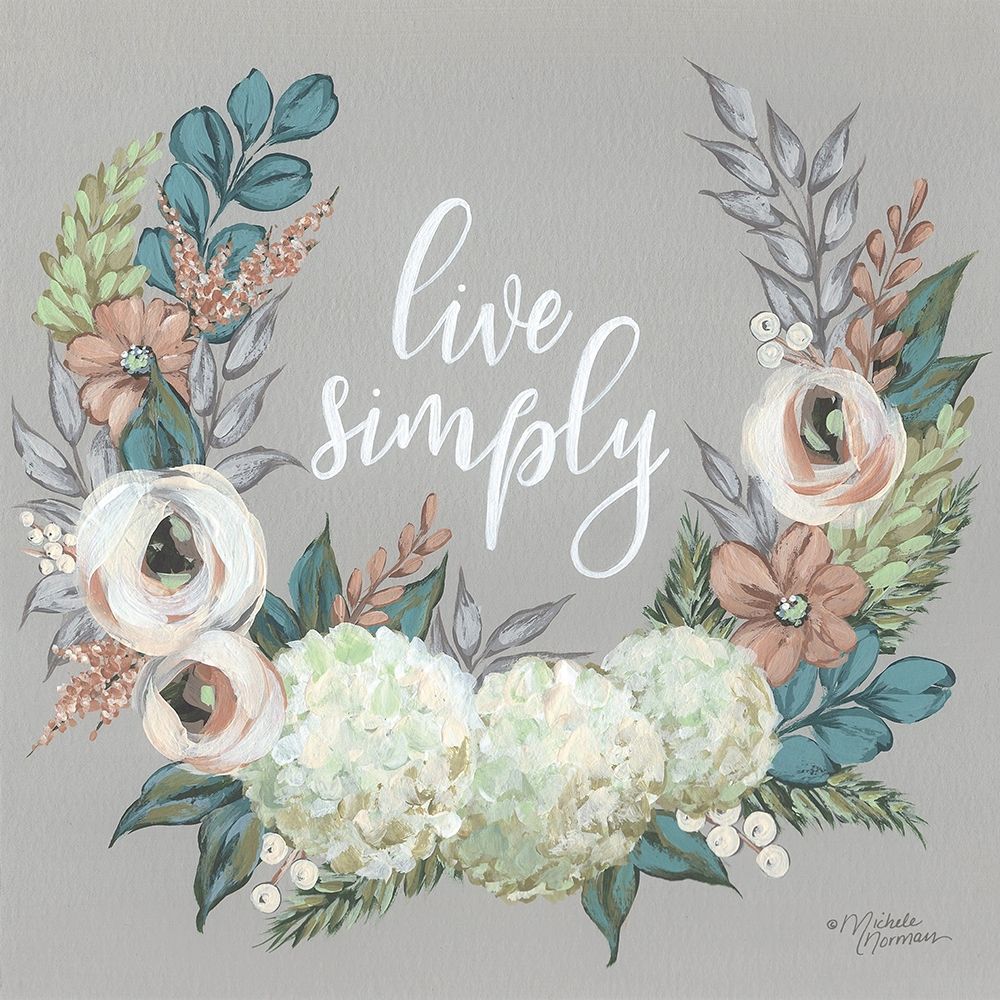 Live Simply    art print by Michele Norman for $57.95 CAD
