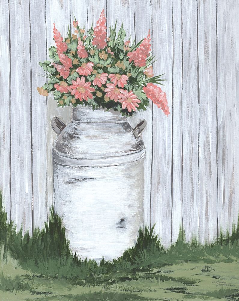 White Washed Milk Can art print by Michele Norman for $57.95 CAD