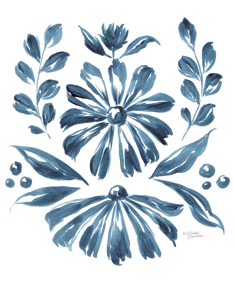 Blue Daisy #1    art print by Michele Norman for $57.95 CAD