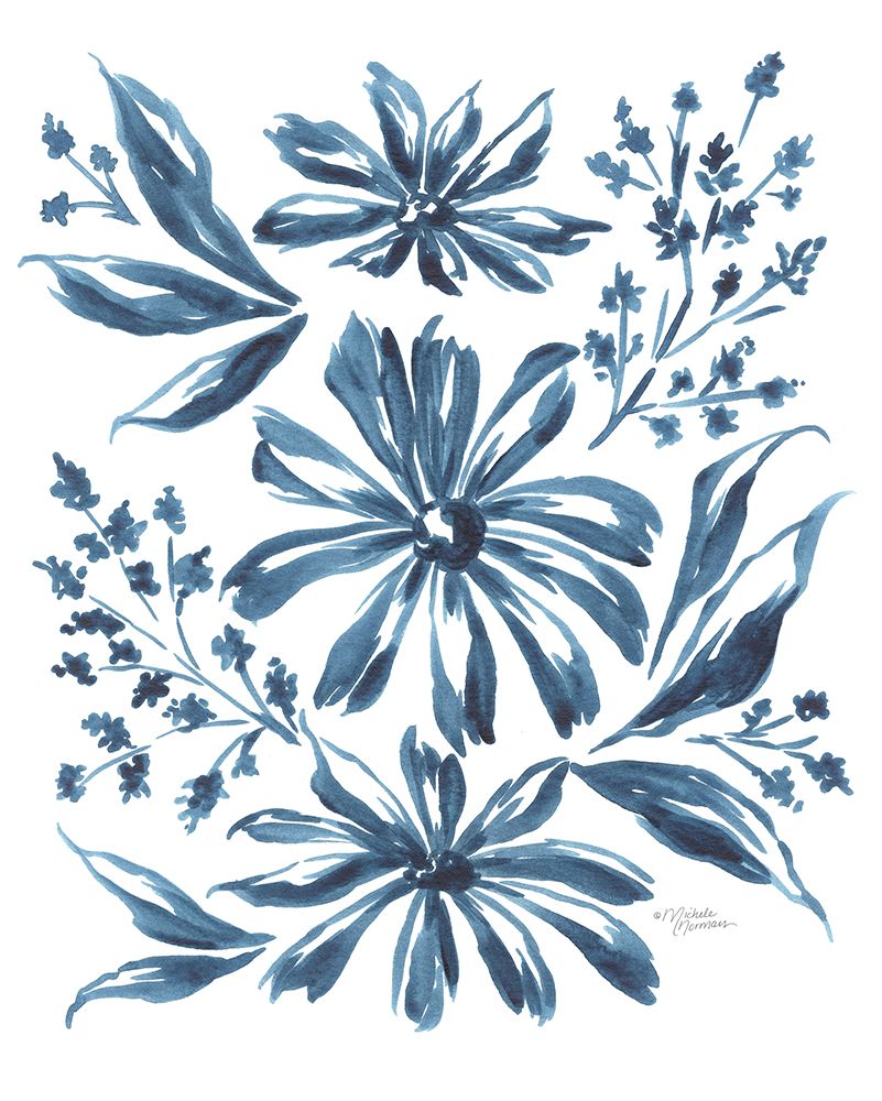 Blue Daisy #3  art print by Michele Norman for $57.95 CAD