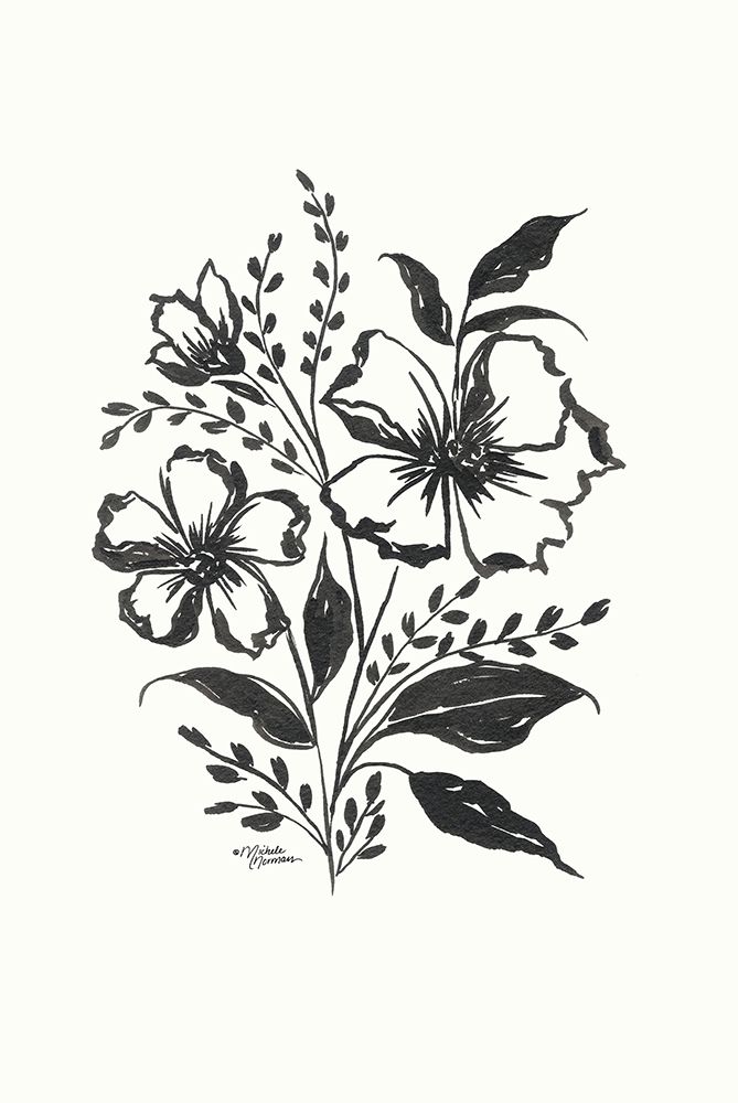 Josephine Floral art print by Michele Norman for $57.95 CAD