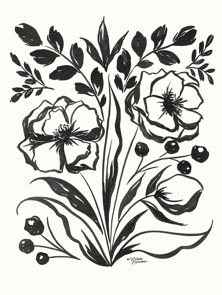 Maya Floral art print by Michele Norman for $57.95 CAD