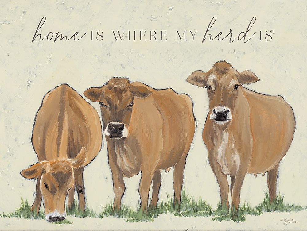 Home is Where my Herd Is art print by Michele Norman for $57.95 CAD